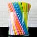 300 PACK Smoothie Straws Jumbo Plastic Extra Wide Drinking Straw - with Recipe E-Book - BPA-Free Straws - Bright Colors - Works for Smoothies, Juices Cocktails and More - by FUMCare