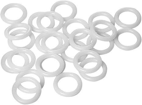 50pcs White Plastic Rings for Roman 