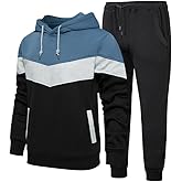 Lavnis Men's Tracksuits Sweatsuits for Men Hoodie Athletic Track Suits 2 Piece Set Casual Hooded Outfits