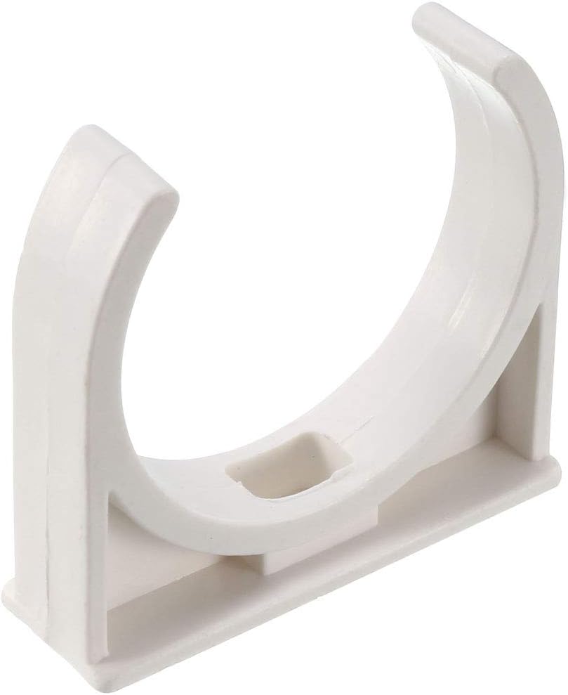 sourcing map PVC Water Pipe 50mm Clamps Clips, Fit for 50mm/1.97 Inch OD TV Trays Tubing Hose Hanger Support Pex Tubing, 20Pcs
