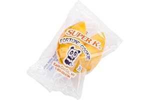 SUPER-K Fortune Cookies - Crisp Vanilla Cookies with Fun, Traditional Fortunes. 25 Wrapped Cookies