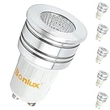 Bonlux 3W LED MR11 GU10 Spot Light 120 Volts Daylight 6000k MR11 GU10 Bi-pin Base 25W Halogen Bulbs Equivalent MR11 Spotlight for Landscape Accent Recessed Track Lighting (Pack of 5)