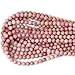 CHEAVIAN 45PCS 8mm Natural Rhodochrosite Gemstone Smooth Round Loose Beads for Jewelry Making DIY Findings 1 Strand 15