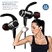 Aumet Bluetooth Wireless Magnetic Earbuds, Bass Stereo Noise Cancelling Headphones with Built-in Mic