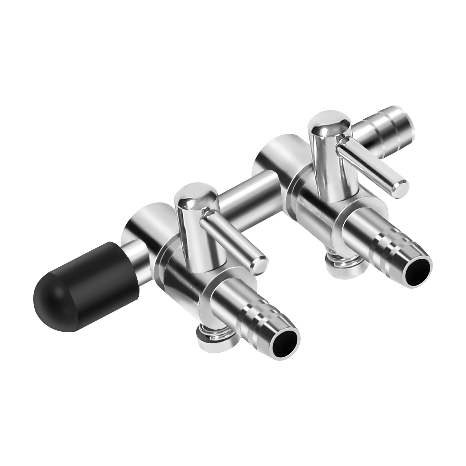 Photo 1 of AQUANEAT Aquarium Air pump Splitter,Fish Tank Air Valve, Metal Stainless Steel Control Valve for Pump Accessories(X-Small 2 Way)