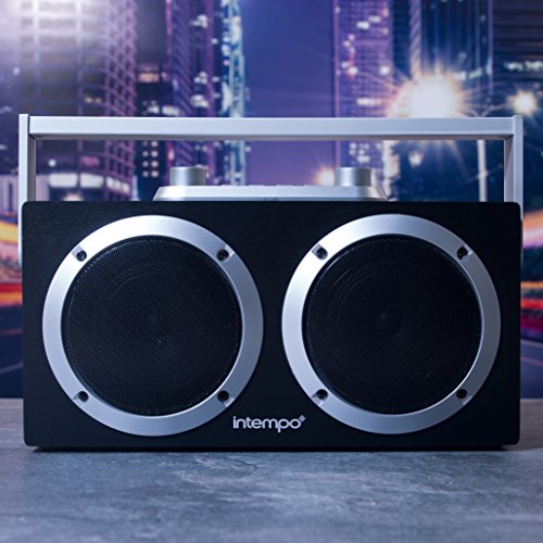 intempo ee1925sil retro blaster speaker