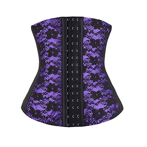 Bloomn Women Waist Trainer Corset Weight Loss Slimming Neoprene Sauna Sweat Vest Workout Body Shaper Tank Top Purple - Thumbnail 6