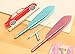 4PC Kawaii Feather Gel Ink Rollerball Pens, SUPPION Creative Stationery Student Gift 0.38mm