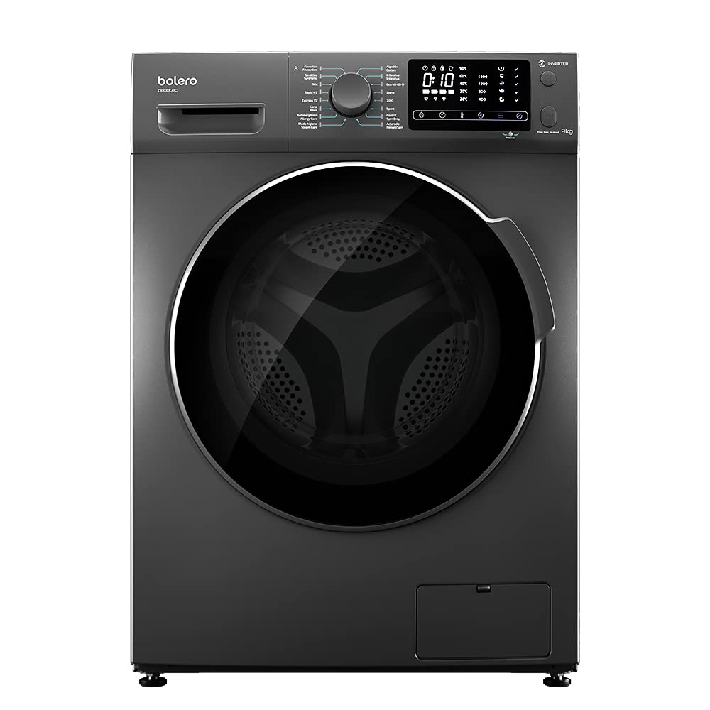 Cecotec-Lavadora-9-Kg-Carga-Frontal-Bolero-DressCode-9600-Inverter-Steel-1400-rpm-2000-W-Motor-Inverter-Plus-16-Prog