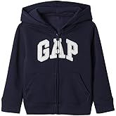 GAP Baby Boys' Playtime Favorites Logo Full Zip Hoodie Hooded Sweatshirt