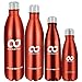 Alpha Armur 12 Oz (350ml) Insulated Water Bottle Double Wall Vacuum Insulated Stainless Steel Water Bottle with Narrow Mouth Kids Water Bottle Flask Thermos bicycle hiking Water Bottle, Red