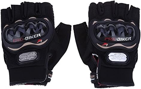 CABELA Paired Half Finger Motorcycle Gloves Motorbike Bike Riding Breathable Protective Gears