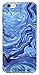 Iphone 6s Case, Iphone 6 4.7 Inch Case, IiEXCEL Marble Pattern Blue Glacier Pattern Soft Flexible TPU Slim Fit Cover Case and Glass Screen Protector for Iphone 6/6s (Color 14)