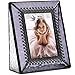J Devlin Pic 376-2535 Vintage Purple Glass Picture Frame Tabletop Photo Frame School Photos 2 1/2 x 3 1/2 Keepsake Gift