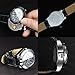Moonwbak 2in1 Cigarette Lighter Watch,Leather Strap Sports Quartz Watch Coil Lighter, Electric Lighter Wrist with USB Electronic Rechargeable Windproof Flameless Cigar Lighter (Black-Band)