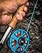 Piscifun Aoka Fly Fishing Reels with Cork/Teflon Disc Drag System 5 6 wt Blue