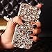 iPhone 7 Plus diamond case,iPhone 7 Plus Bling Rhinestone Case,3D Handmade Luxury Bling Sparkle Glitter Diamond Crystal Rhinestone Clear Back Phone Case Cover For iPhone 7 Plus,Crystal drops