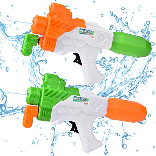 Pool Toys, Water Squirters for Kids, Water Soaker Blaster Toys with Waistband, Summer Watergun Games, Fight Toys, Pool Party Favors 4PCs