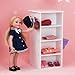 Olivia's Little World - Princess Dresser with 3 Hangers (White) | Wooden 18 inch Doll Furniture