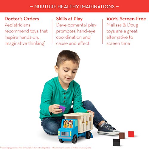 Melissa & Doug ShapeSorting Dump Truck & Deluxe Pounding Bench