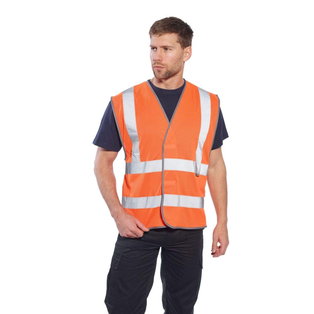 Portwest MeshAir Band & Brace Vest, Color: Orange, Size: XXL/XXXL, C370ORRXX/3X - Image 4