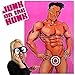 The Only One Penis Willy Shape Junk On The Hunk Poster Fit Ladies Night Out,Hen Night Party,Bridal Showers,Adult Night Party Favors Supplies for Bachelorette Party Games… (W3)