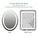 CO-Z Oval LED Lighted Bathroom Mirror, Modern Touch Dimmable Wall Mirror with Dimmer and Lights, Wall Mounted Fogless Backlit Lighted Makeup Vanity Mirror Over Cosmetic Bathroom Sink