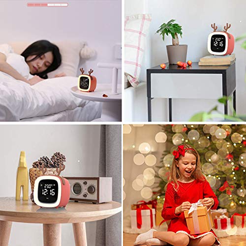 Richsing Kids Alarm Clock,Cute Toddler Alarm Clock, Dimming Sleep