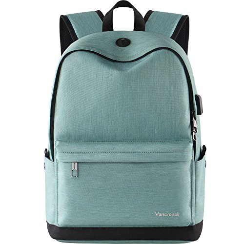 Student bookbag, durable school laptop backpack with usb charging…