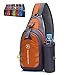 Peicees Chest Crossbody Sling Backpack Bag Travel Bike Gym Daypack for Women Men