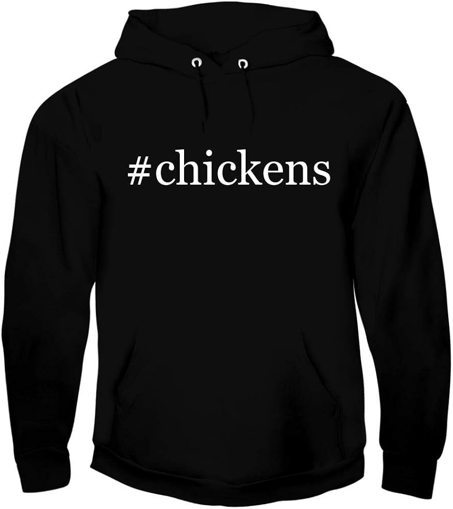 chickens Men's Hashtag Soft Graphic Hoodie Sweatshirt