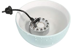 YOSOO 12 LED Mist Maker, 24V Color Changing Mister Fogger Water Fountain Pond Fog Machine Atomizer Air Humidifier for Christmas and Other Holidays Decor (with US Plug Adapter)