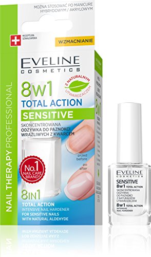 Eveline Cosmetics Total Action 8 In 1 Intensive Nail Treatment and Conditioner for Sensitive Nails
