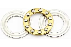 GUSIRUI 10PC F7-15M Bearing 7 * 15 * 5 mm Miniature F7 17 M Thrust Axial F7 15M Ball Bearings with Grooved Raceway