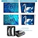 Projector, LESHP Video Projector 1080P HD Home Theater Movie Projectors 3200 Luminous Efficiency Backyard Outdoor LCD Support Laptop Xbox VGA USB Speaker HDMI for Computer TV Laptop Gaming SD