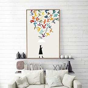 Framed Home Artwork Abstract Simple Style for Living Room Bedroom