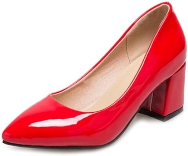 chunky heel court shoes