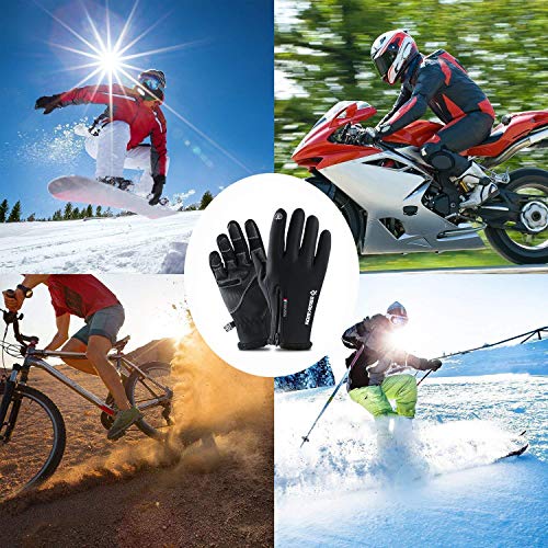 Cevapro Winter Gloves Touchscreen Gloves Cycling Gloves Thicken Warm Gloves for Running Climbing Skiing Riding Cycling Gloves - Thumbnail 5