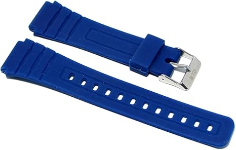 Correa de Correa de Goma Azul Casio Compatible 20 mm ca-53 W ...