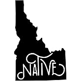 WHITE Idaho State Decal | Idaho Home Native Sticker | 4.5" Tall by 3" Wide | Car Window Cup Rambler Laptop Decal Sticker | Vinyl Bumper Sticker | Kais Design