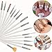 16pcs Nail Brush Brushes Set Nail Polish Gel Art Paint Design Pen Tools Makeup