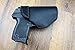The Defender Leather IWB Holster - Made in USA - Fits Glock 42 | Fits Sig P365 | Ruger LC9, LC9s | Kahr CM9, MK9, P9 | Springfield Hellcat and More - Black Left Handed