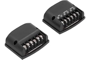 JERYS Audio Crossover, Speaker Crossover, Subwoofer Crossover Car Audio, 2pcs Universal 2 Way Speaker Frequency Divider High Frequency Capacitors for Speaker for Car