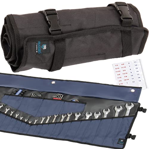 Rugged Tools Wrench Roll Up Pouch - Wrench Organizer & Tool Holder With ...