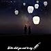 Chinese Lanterns & Sky Lanterns (5-Pack) + Marker Pen ECO Friendly 100% Biodegradable - Beautiful Lantern for White for Weddings, Birthdays, Memorials and Much More by Smeiker