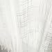 jinchan Linen French Door Curtain with Open Weave Semi-Sheer Door Curtain Decor 40 Inches Long Drape Rod Pocket 1 Panel Light-Filtering Privacy Window Decor 1 Tieback Included White