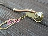 NAUTICAL ANTIQUE BRASS BOATSWAIN'S PIPE BOSUN