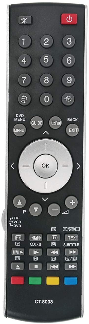 ALLIMITY CT-8003 sub CT-8002 Remote Control Replace fit for Toshiba TV REGZA 32XV505DG 37XV500A 42XV500A 46XV500A 20WLG65G 27WLG65G 32AV554D 32WL66 42AV504D 37AV555D 17WLT56B 20WLT56B 27WLT56/B