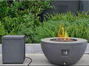 Member's Mark 36" Gas Fire Table with Porcelain Table Top &amp; Aluminum Tank Hideaway