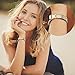 bayite Metal Bands Compatible with Fitbit Alta and Alta HR, Jewelry Bangle Adjustable Bracelet with Rhinestone? (Gold, 5.5